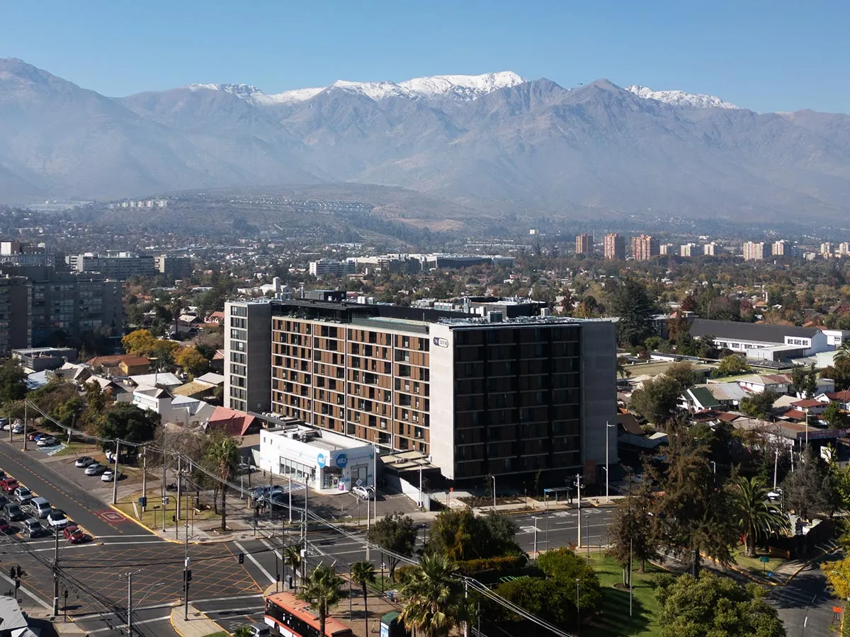 Vista aérea del barrio de INSITU Tomás Moro, Las Condes